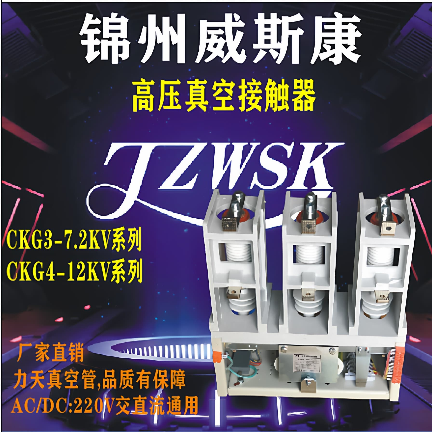 Wisconsin High-voltage Vacuum Contactor CKG3, CKG4