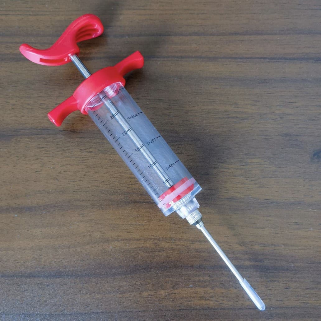 Amazon best-selling 30ml kitchen turkey syringe plastic turkey needle barbecue marinade seasoning injection needle