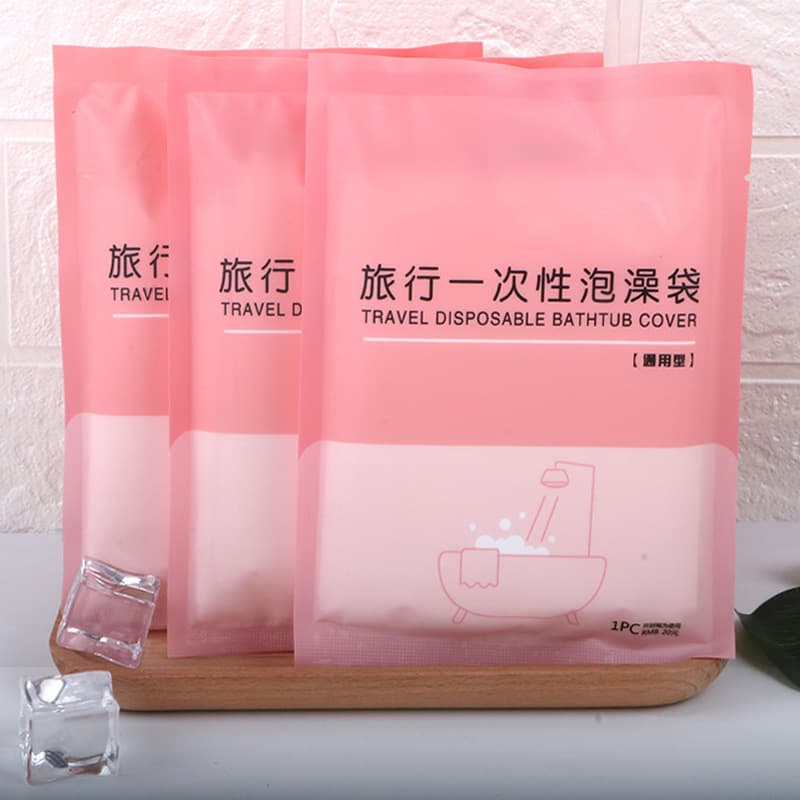 Disposable Bathtub Cover for Travel and Hotels, Thickened Shower Basin Plastic Film, Soaking Bag for Bath Tubs