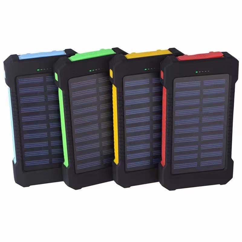Wholesale foreign trade outdoor solar power bank 10000mAh large capacity cross-border mobile power supply gift printing logo