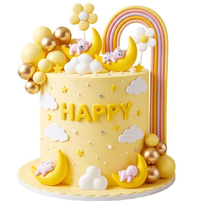 32pcs Green Bow Baby Bear Cake Decoration BABY Letter Block Set Green Gold Foam Balls