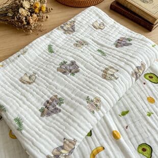 Wholesale Baby Gauze Bath Towel Newborn Absorbent Class A Children's Towel Wrap Newborn Six-Layer Gauze Bath Towel