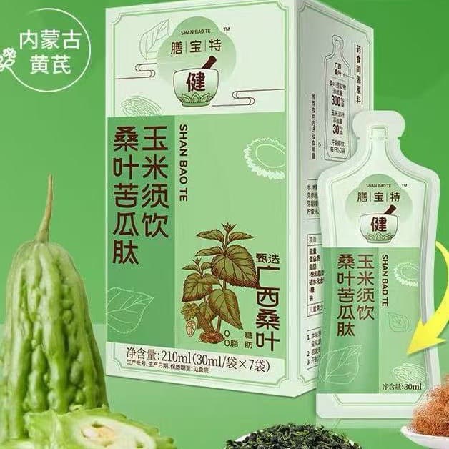 Shanbaote Mulberry Leaf Bitter Melon Peptide Corn Silk Drink Food and Medicine Homologous Listing Endorsement OEM Private Label Contract Manufacturing One-Stop