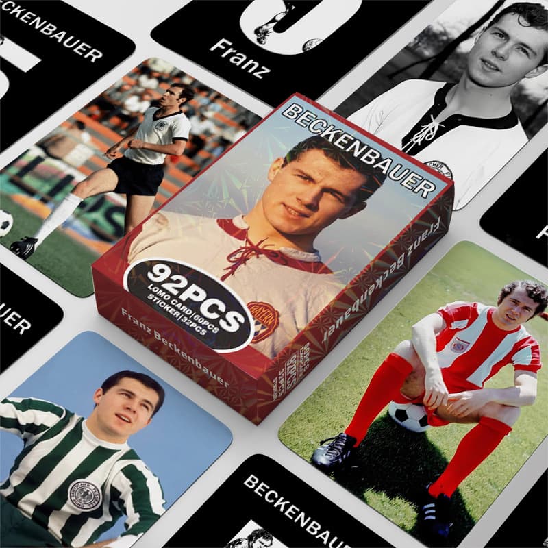 92 cards in stock Beckenbauer instant photo cards star greeting card football photo card double-sided LOMO card