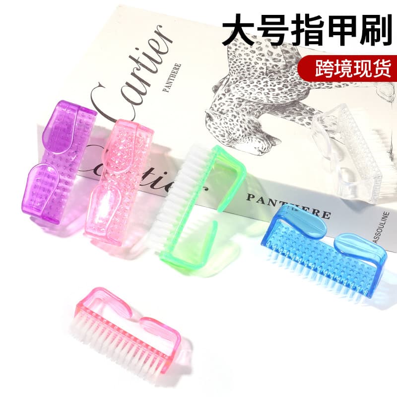 Large Nail Art Horn Brush, Nail Dust Brush, Nail Cleaning Brush for Nail Surface Care and Polishing Dust