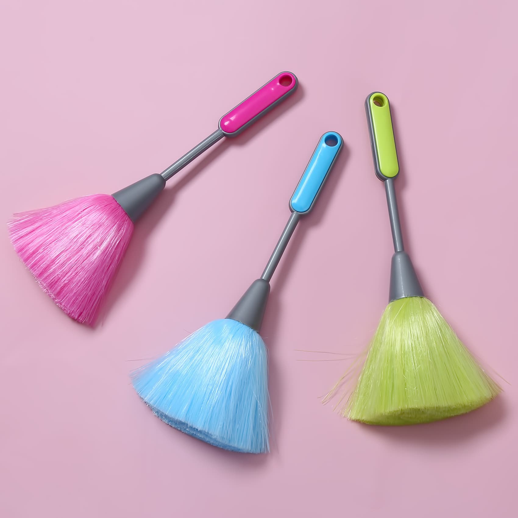 Two-Color Handle PP Wire Computer Keyboard Cleaning Brush Office Home Dust Duster Feather Duster Factory Export