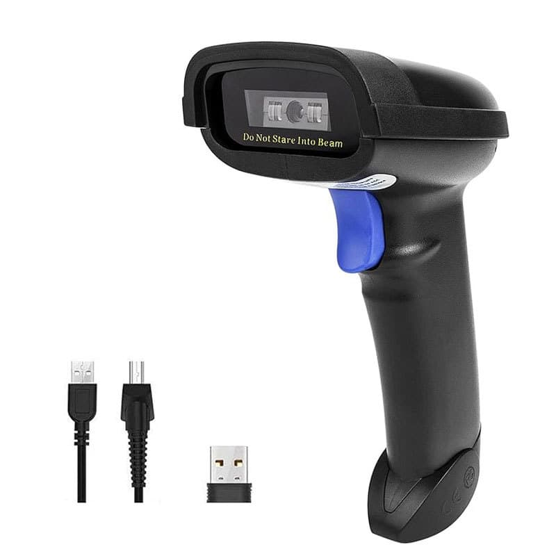 Netum Bluetooth 1D Laser Wireless Scanner 2D Barcode Scanner Express Barcode Gun NT-1228BC