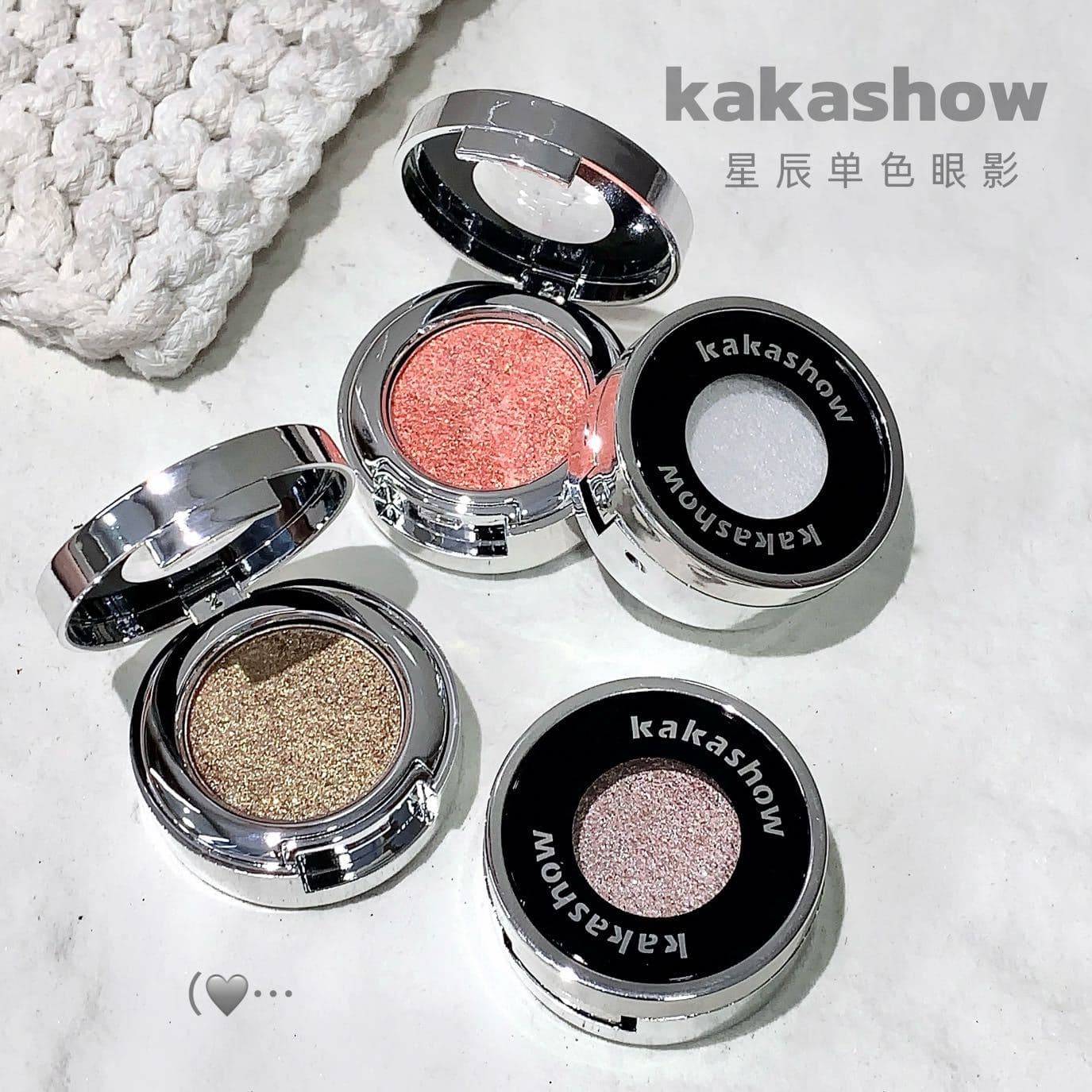 kakashow Stardust Single Eyeshadow, Pearl Shimmer Fine Particles, Natural Sparkle Waterlight Effect for Inner Corner, Cross-border Beauty