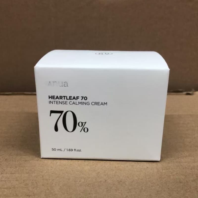 In Stock Korean ANUA 70% Houttuynia Cordata Soothing Moisturizing Cream Winter Unisex 50ml Barrier Repair