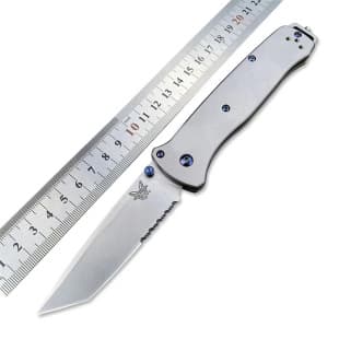 Titanium Alloy Benchmade 537 Folding Knife Outdoor Camping Survival Folding Knife Portable Folding Knife Sharp EDC Knife