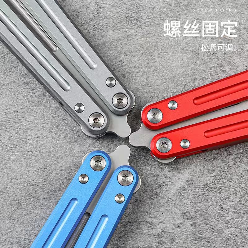 Cross-border hot-selling Yunxia five-slot folding butterfly practice training hand-swinging fancy toy folding and unzipping without sharpening