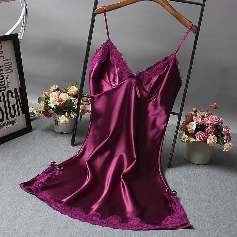 Sexy Lingerie Camisole Nightgown Loungewear, Sexy Lace Camisole Sleepwear, Multi-Color Sexy Camisole Dress