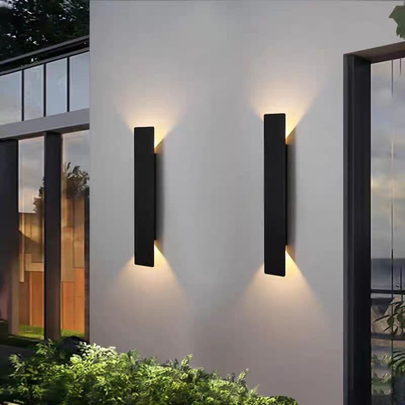 Waterproof square and rectangular wall lamps for the living room background wall, including those for the small hill, corridor staircase, and passageway.
