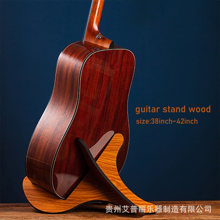 Guitar Stand Wooden Piano Stand Guitar Upright Stand Folk Classical Guitar Display Stand Folding Portable Wooden Stand