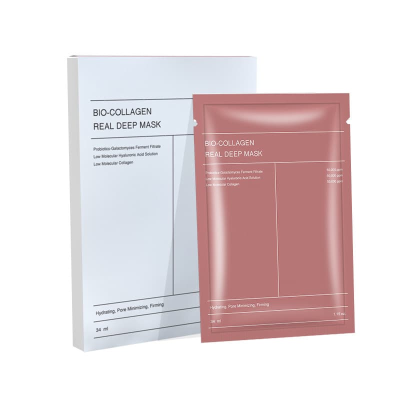 Cross-border Trade BIO-COLLAGEN REAL MASK Split-Type Whitening Transparent Collagen Mask In Stock