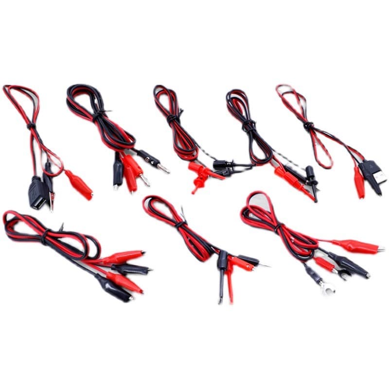 Crocodile Clip Test Lead 4mm Banana Plug High Current High Voltage Adapter USB to Hook Clamp Power Connection Cable