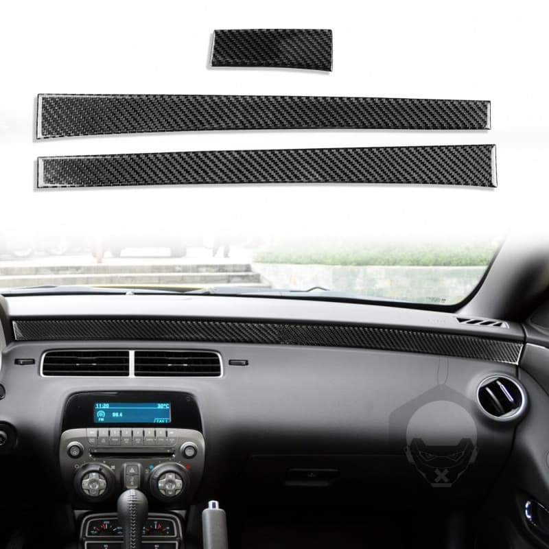 Suitable for Chevrolet 10-15 Camaro carbon fiber interior modification parts central control instrument decorative sticker accessories