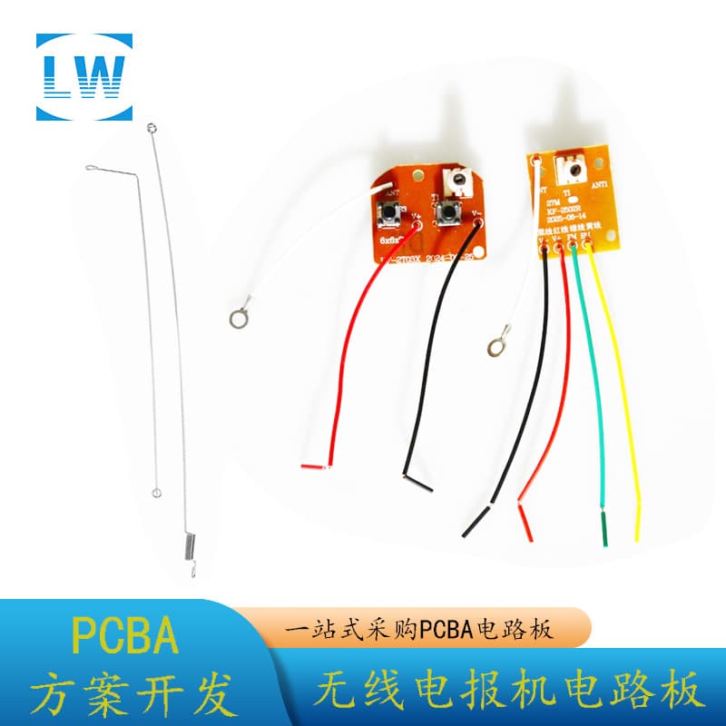 Science Experiment Wireless Telegraph Technology Module Transmitter and Receiver Board with Wire Transmit and Receive Antenna