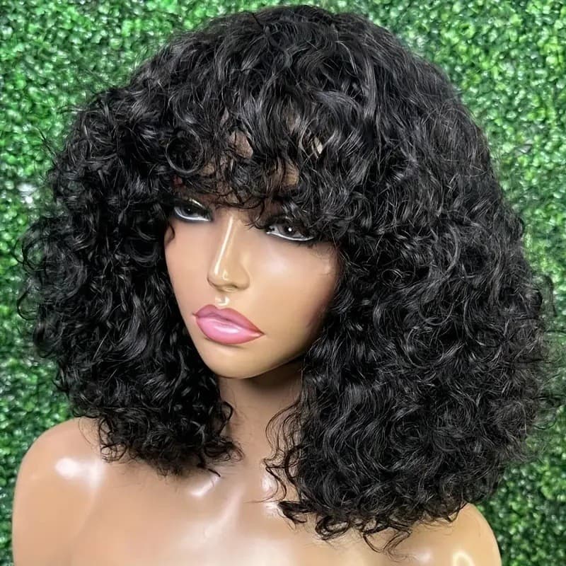 Cross-border Wig African Women's Fashion Afro Short Curly Hair Small Curls Twist Tube Cap Factory Wholesale