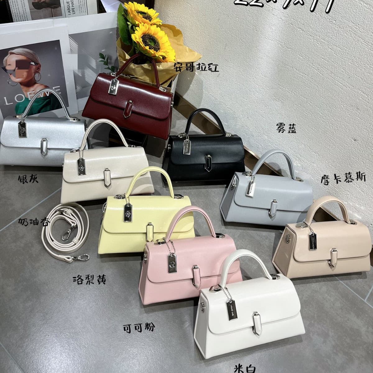 Genuine Leather Texture Handbag Small Square Bag Single Shoulder Crossbody Waxed Oil Bag Premium Versatile Flap Bag Courier Bag