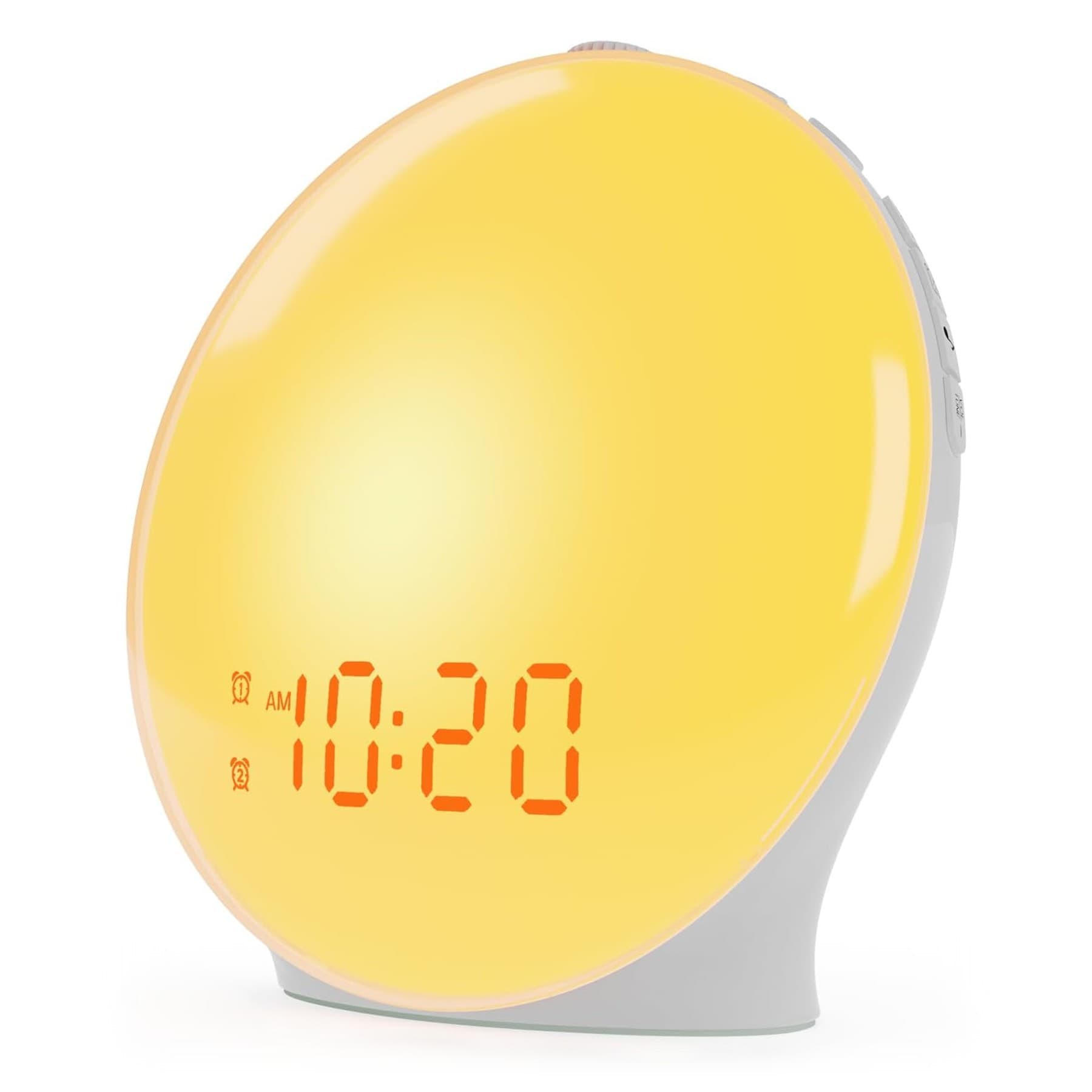 Meiya BS Full-Screen Aurora Colorful Bedside Sleep Companion Atmosphere Light, Simulated Sunrise/Sunset Natural Wake-up Light Alarm Clock