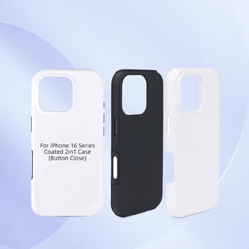 Compatible with iPhone 16 Case 3D Sublimation 2-in-1 Phone Case Wholesale Heat Transfer Blank Phone Case