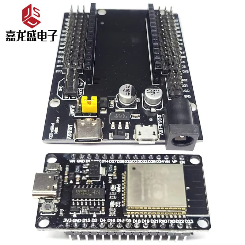 WiFi Bluetooth Module 30-Pin 2-in-1 Dual-Core CPU Low Power Development Board ESP32 CH340C