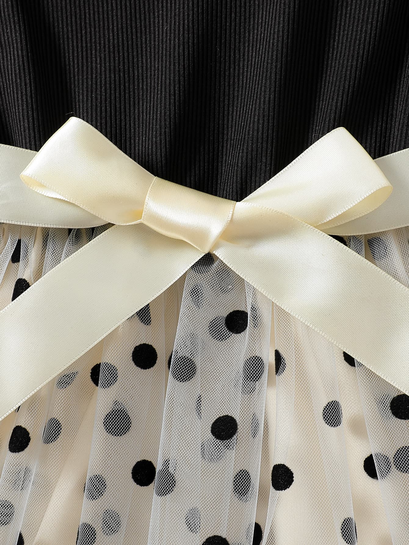 LS00122 Amazon Cross-border New Spring/Autumn Girls' Cardigan with Polka Dot Mesh Vest Dress Set