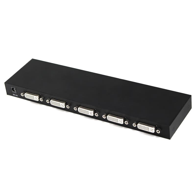 DVI Distributor 1-to-4 Screen Splitter DVI 1-to-4 Professional Chip Solution Adjustable Output Gain