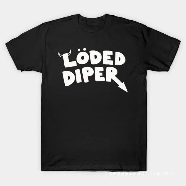 Funny Diaper Diary Cowardly Kid Print T-Shirt Top Women's Summer