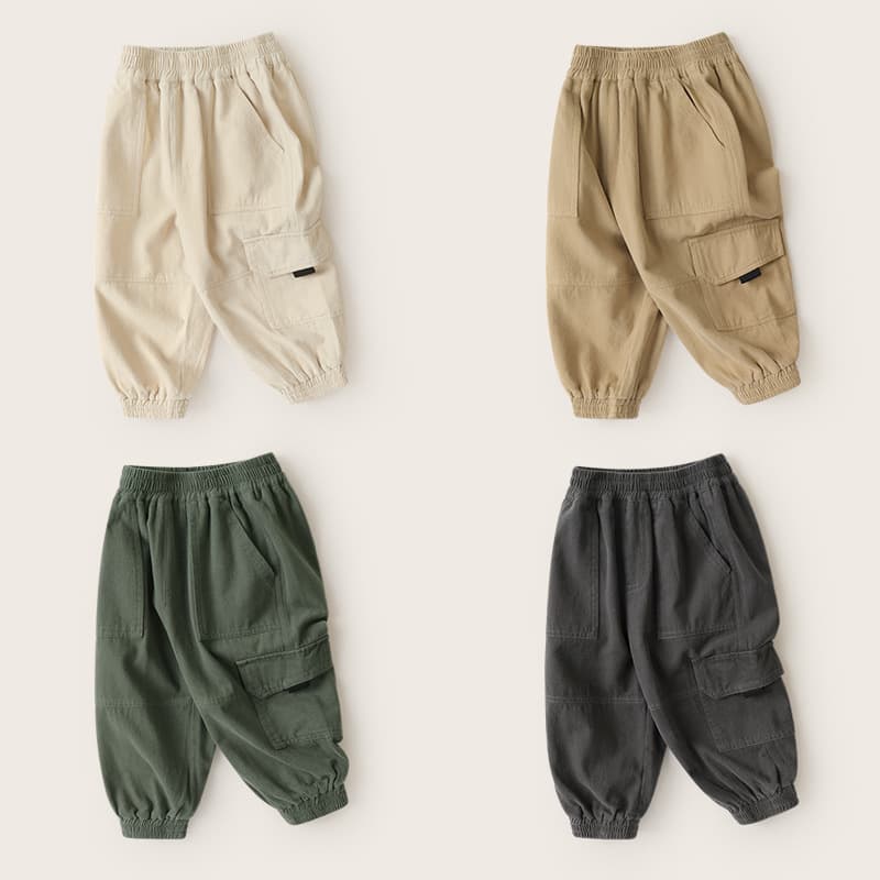 Boys' Casual Cargo Pants Long Trousers Autumn Clothing Kids Spring Fall Style Children Baby 1-3 Years Loose Pants