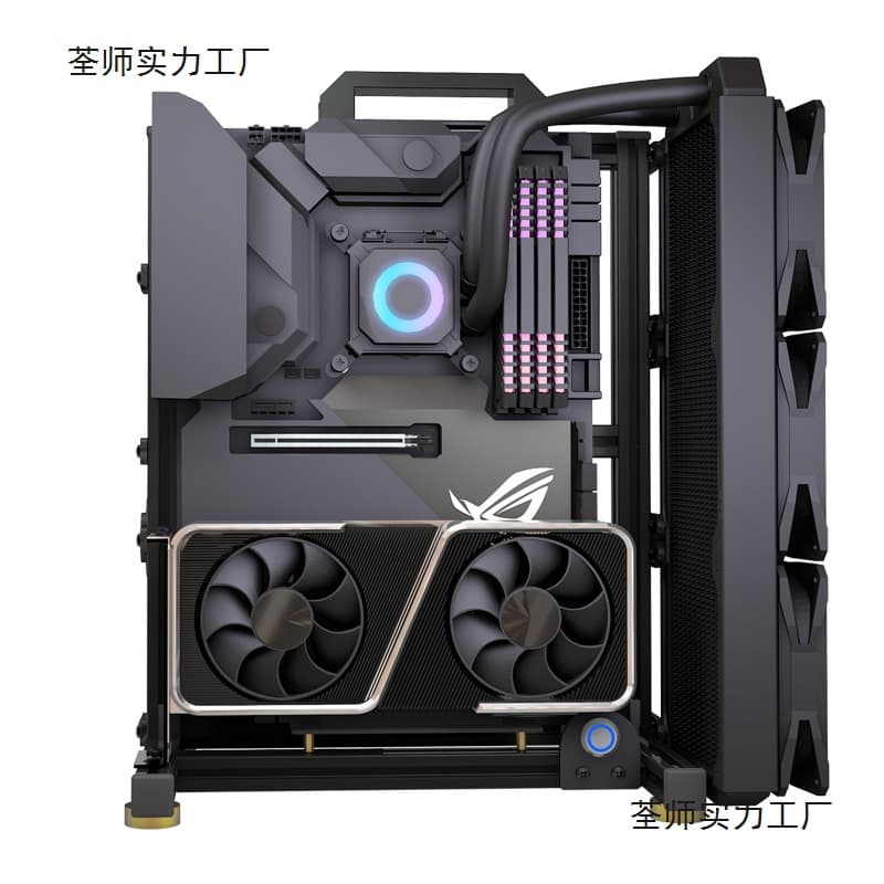 Open Frame MATX Computer Case Rack Aluminum ATX Creative ITX Desktop Case Mini Chassis