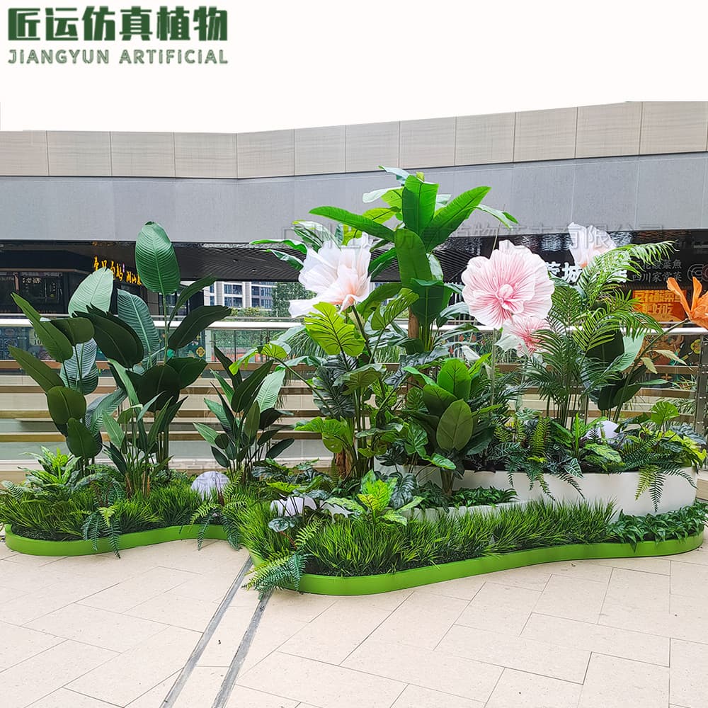Large Artificial Green Plant Potted Plant Wholesale Landscaping Fake Tree Fake Green Plant High-End Artificial Areca Palm Green Plant