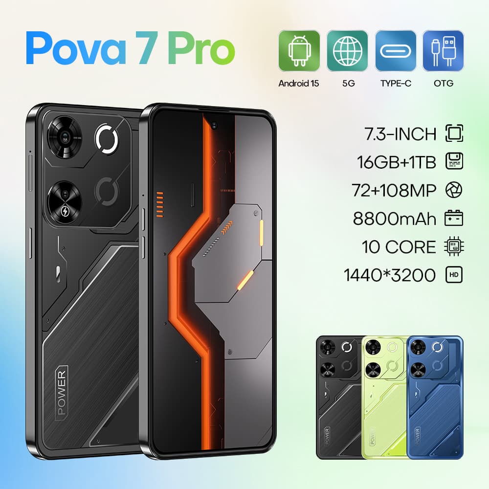 Cross-border Exclusive Smartphone Pova7 Pro HD Large Screen 16+1T In Stock Android Phone (Hot Deal)