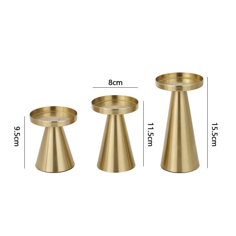 American Wholesale Candle Holder Vintage Candle Stand Romantic Candlelight Dinner Decoration Wedding Antique Bronze Ornament