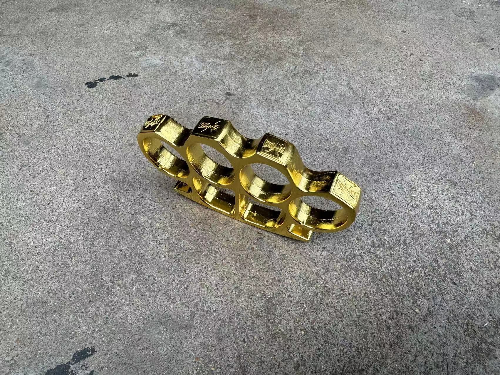 Zinc Alloy Knuckle Duster Four-Finger Glove Legal Self-Defense Window Breaker Fighting Tool Ring Fiberglass Hand Support