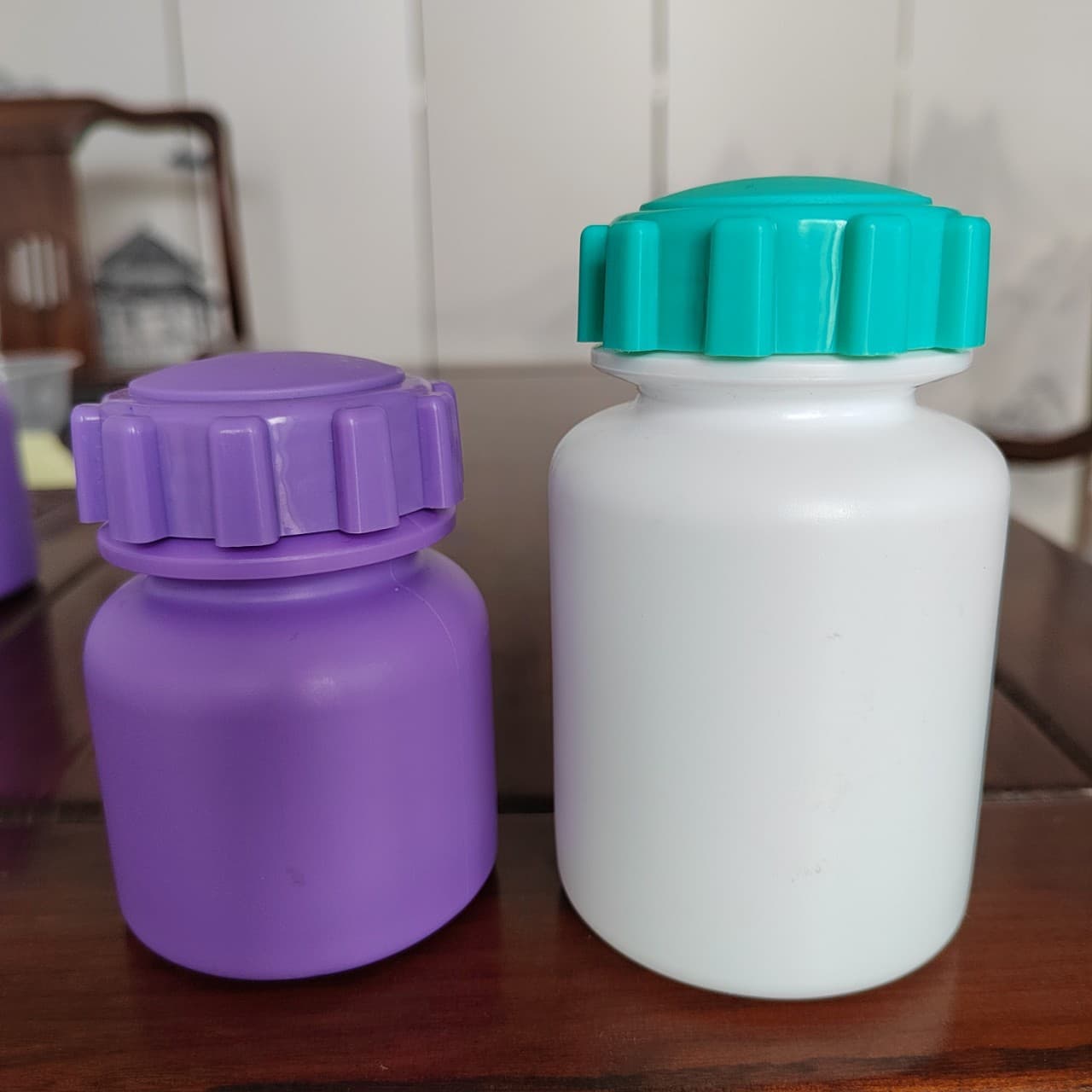 100cc/150g/200ml Gear Cap Plastic Bottle, Pet Calcium Tablet Powder Solid Bottle, Veterinary Medicine Bottle