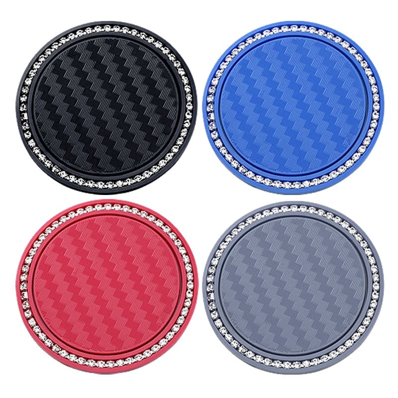 Cross-Border Hot Seller Car Cup Mat, Vehicle Interior Decorative Cup Storage Tray Anti-Slip Pad, Fixing Pad Soft Silicone