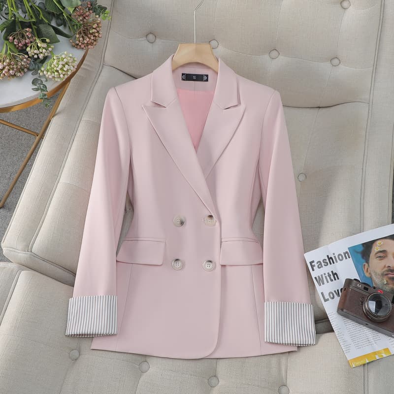 Cross-Border Purple Blazer for Women, Thin Style, New Spring/Summer Korean Version, Slimming, Casual, Versatile Women's Small Suit Jacket