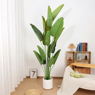 Nordic Home Living Room Large Artificial Plant Decoration, Fake Areca Palm, Artificial Traveler's Tree Potted Plant, Artificial Tree, Artificial Greenery