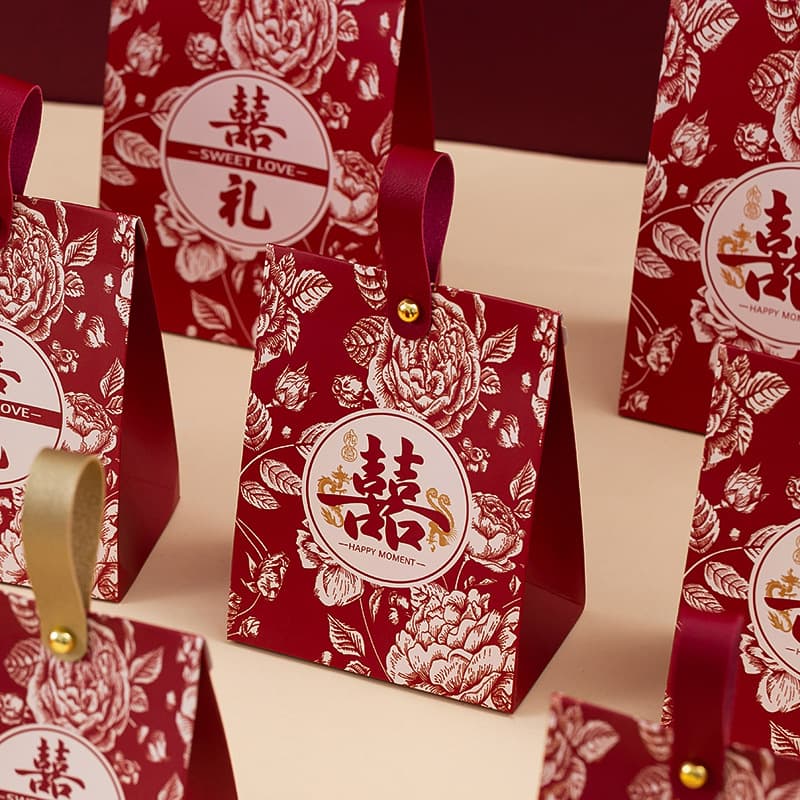 Wedding Candy Box Engagement Gift Empty Box High-End Wedding Favor Gift Bag Gift Box Packaging Wholesale
