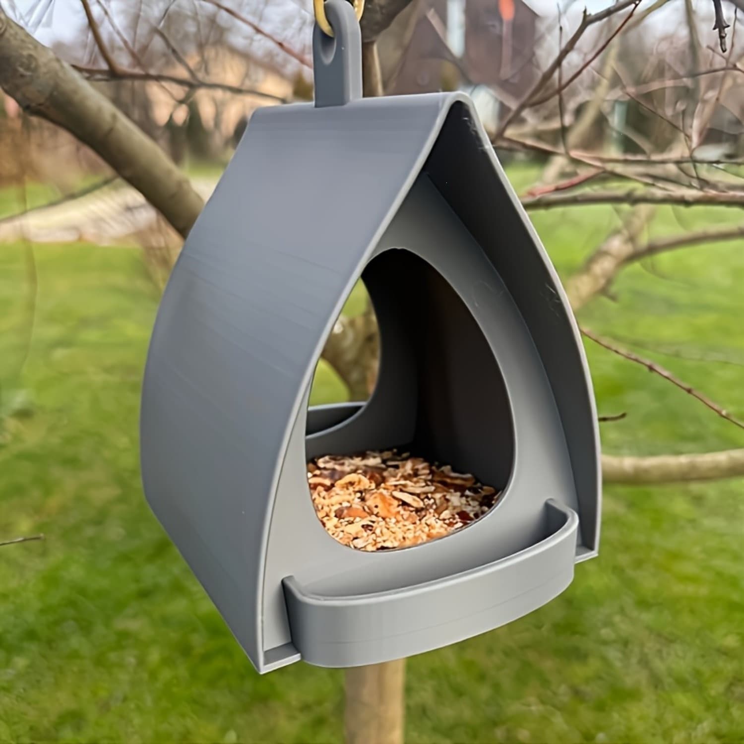 Cross-border hot-selling cross-border new product Bird Feeders Hanging3D printed hanging bird feeder with top hanging