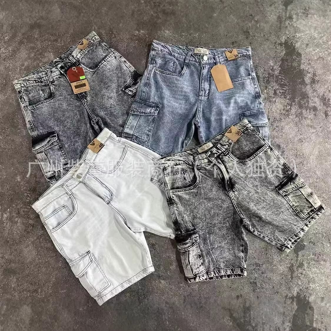 Men shorts men's denim shorts five-quarter pants wholesale Korean style summer men's denim shorts for men