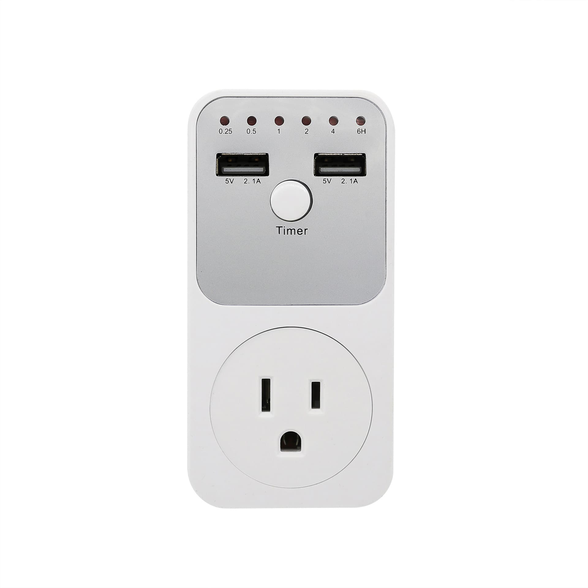 American Dual-Control USB Timer Socket, Smart Time Controller Socket, Kitchen Multi-Function Protection Socket