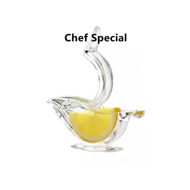 Acrylic lemon juicer, manual transparent mini fruit juicer, portable manual lemon tongs juicer