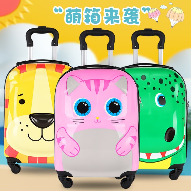 18-inch Carry-on Kids Luggage 2026 New 3D Cartoon Animal Student Suitcase Wholesale