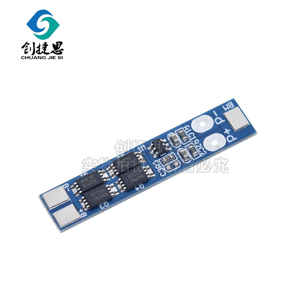 Lithium Battery Protection Board, 2S 7.4V 8.4V Polymer Lithium Batteries, 8A Working Current, 16A Current-Limiting Protection Board