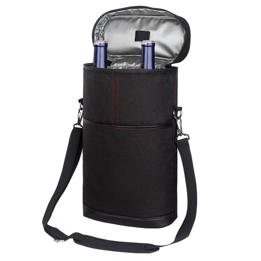 Cross-Border Hot-Selling Outdoor Camping Oxford Cloth Portable Round Ice Cooler Bag, Multifunctional Picnic Bag, Wine Bag