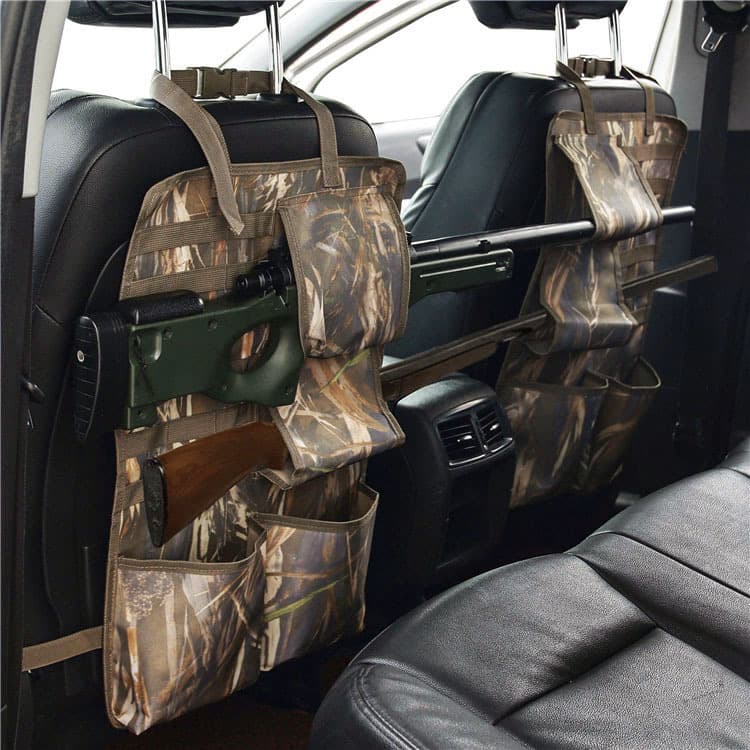 Cross-border Amazon new car front seat back storage bag with pocket hunting tactical car camouflage hanging bag