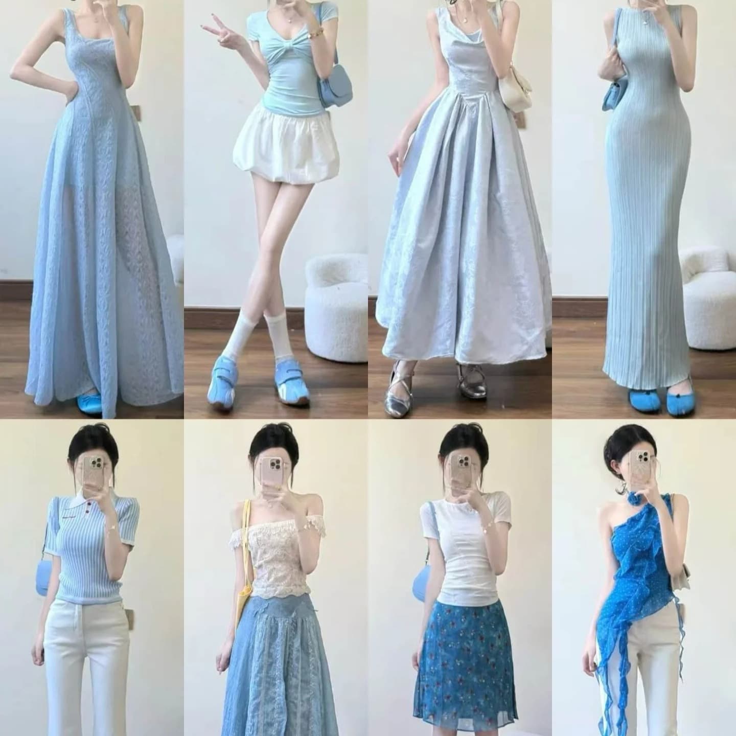 Thirteen lines of new summer brand women's tops, dresses, pants and skirts, women's miscellaneous bags, physical live broadcast stall wholesale
